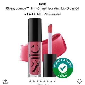 Saie Glossy Bounce Hydrating Lip Oil in shade Remix